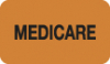 Insurance Labels, MEDICARE - Fl Orange, 1-1/2" X 7/8" (Roll of 250)