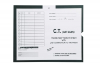 C.T. (Cat Scan), Kelly Green #568 - Category Insert Jackets, System I, Open End - 14-1/4" x 17-1/2" (Carton of 250)