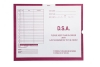 D.S.A., Magenta #233 - Category Insert Jackets, System I, Open End - 14-1/4" x 17-1/2" (Carton of 250)