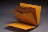 Type I Pressboard Classification Folders, Full Cut End Tab, Letter Size, 2 Pocket Dividers (Box of 10)
