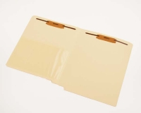 11 pt Manila Folders, Full Cut End Tab, Letter Size, 1/2 Poly Pocket, Fastener Pos #1 & #3 (Box of 50)