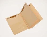 14 Pt. Manila Classification Folders, Full Cut End Tab, Letter Size, Poly Pocket Inside Front, 1 Divider (Box of 25)
