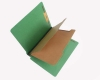 25 pt Pressboard Classification Folders, Full Cut End Tab, Letter Size, 2 Dividers, Moss Green (Box of 15)