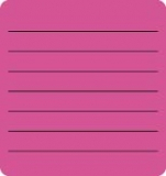 Chart Labels, "Blank" - Fl Pink, 2-1/4" X 2-3/8" (Pkg of 45)
