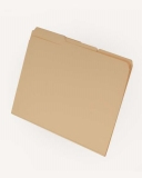 11 pt Manila Folders, 1/3 Cut Reinforced Top Tab - Assorted, Letter Size, Embedded Fastener Pos #1 (Box of 50)