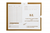 B.E. (Barium Enema), Gold #117 - Category Insert Jackets, System I, Open End - 14-1/4" x 17-1/2" (Carton of 250)