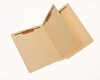 14 Pt. Manila Classification Folders, Full Cut End Tab, Letter Size, 3" Mylar Reinforced Spine, 1 Divider (Box of 40)