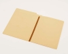 14 pt Manila Folders, Full Cut End Tab, Letter Size, Upside Down Double Pockets Inside Front, U-File-M Strip (Box of 50)