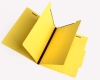 15 Pt. Yellow Classification Folders, 2/5 Cut ROC Top Tab, Letter Size, 2 Dividers (Box of 25)