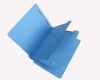 15 Pt. Blue Classification Folders, Full Cut End Tab, Letter Size, 2 Dividers (Box of 25)